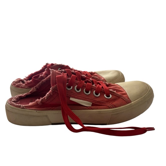 Balenciaga Paris Mule Sneakers in Red Canvas size 6 - Picture 2 of 8